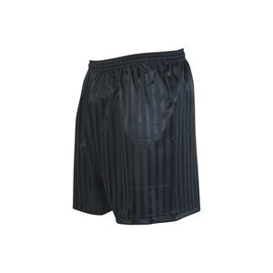 Precision Childrens/Kids Continental Striped Football Shorts / Black